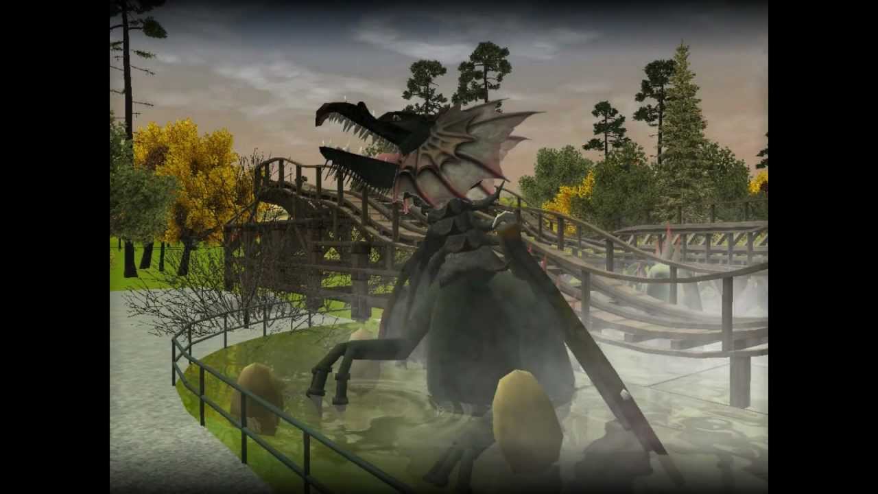 RCT3 Edna Animated dragon Efteling