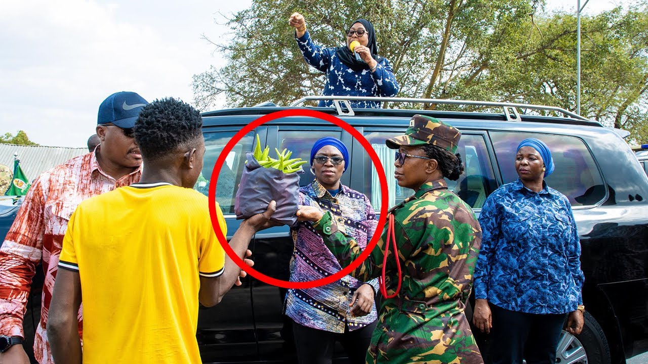 RAIS SAMIA ANUNUA BAMIA, KAROTI, YEBOYEBO NA KUSALIMIA WANANCHI 