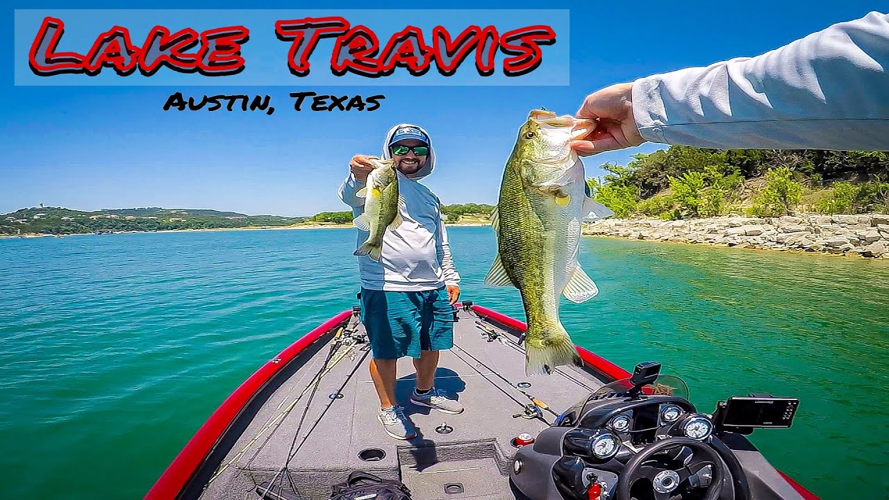 Lake Travis Bass Fishing - Post Spawn - Austin, TX