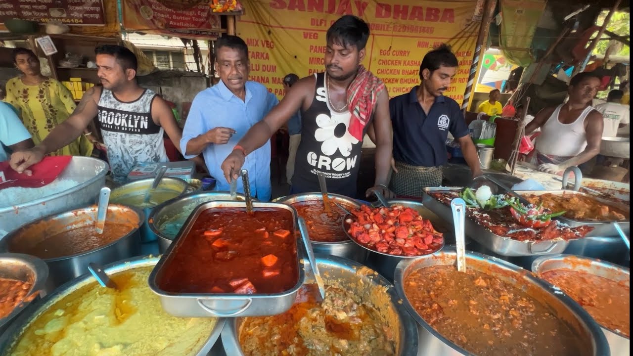 Cheapest Roadside 40+ Veg & Non Veg Food Items, New Town l Street Food India