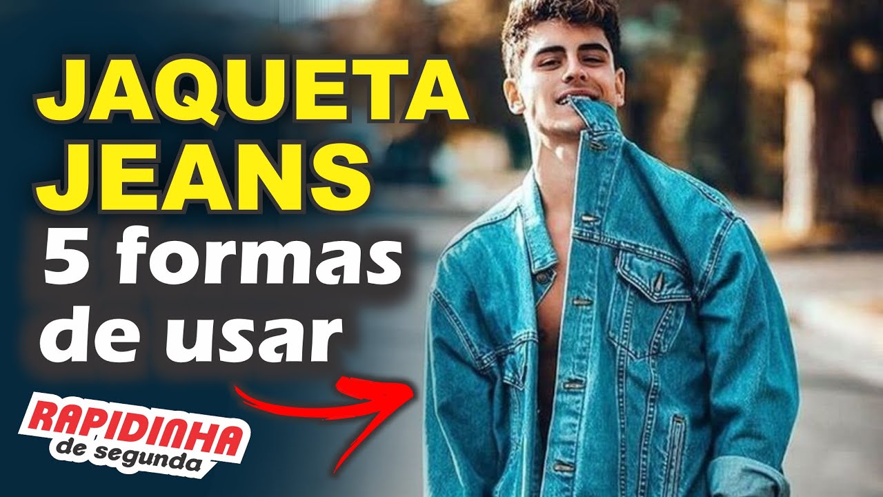 JAQUETA JEANS MASCULINA como usar?