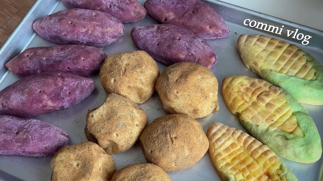 밭에서 캐온 거 🙅🏻‍♀️ 진짜보다 더 진짜같은 고구마빵, 감자빵 만들기!!🌽🍠🥔 귀엽게 포장하는 꿀팁도 있어용⭐️