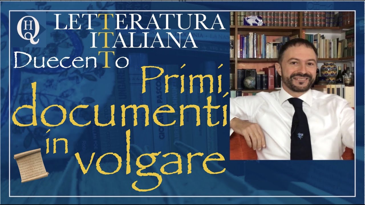 Letteratura italiana 2: Primi documenti in volgare