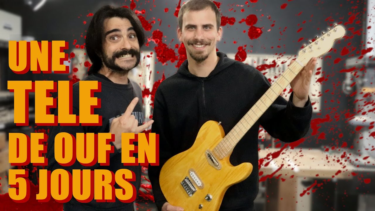 Il fabrique une guitare Fender TELECASTER en à peine 5 jours ! C'est possible ! Tuto stage lutherie
