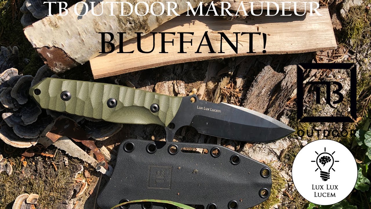 Нож Marauder от @TBOutdoor_thiers для выживания в лесу и выживания, боевой кинжал #сделановоФранции