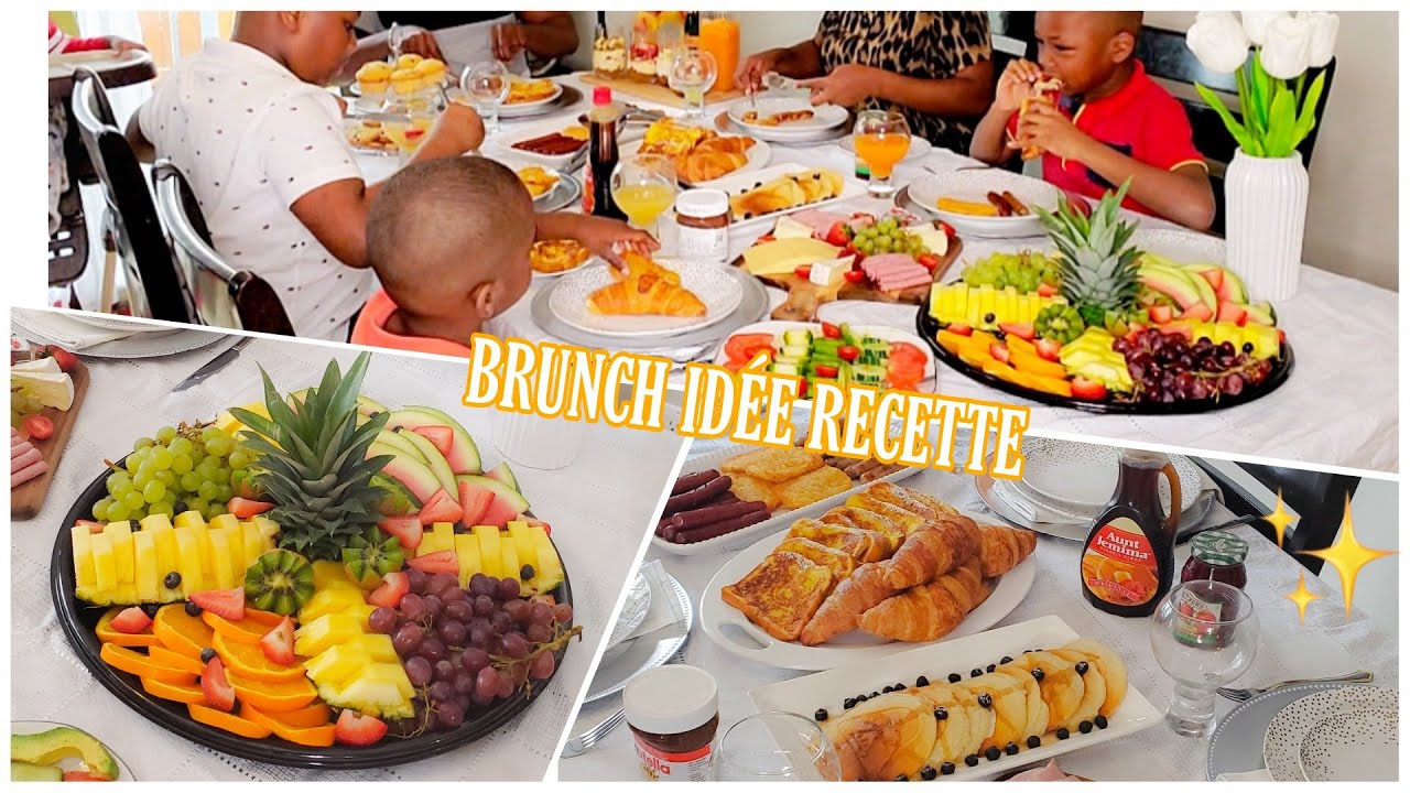 BRUNCH DU DIMANCHE: RECETTE FACILE & RAPIDE || Fête des mères 🥐🍍🍹