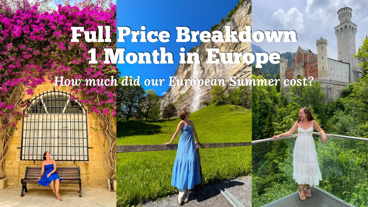 1 MONTH IN EUROPE | FULL PRICE BREAKDOWN