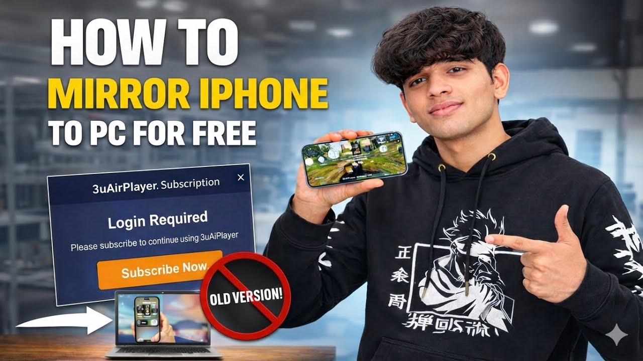How To Do iPhone to PC Screen Mirroring with 3uAirPlayer For Free