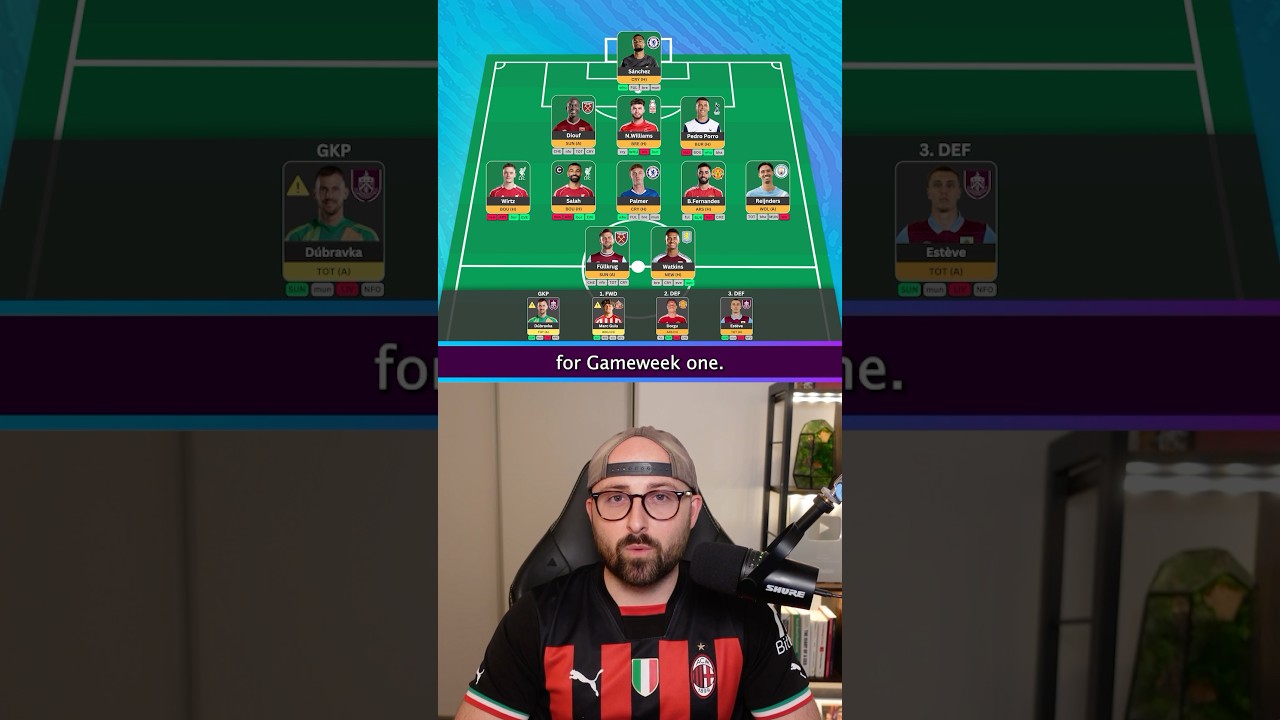 MY FPL GW1 TEAM SELECTION 👀 #FPL #GW1 #fantasypremierleague