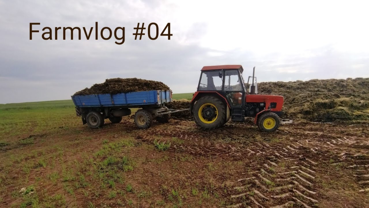 FARMVlog #04 - vyv&aacute;ž&iacute;me hnůj| Zetor 7711 bss 8t