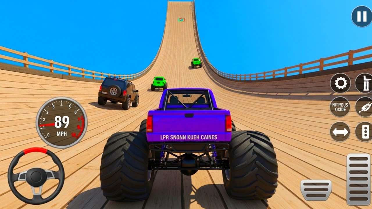 Insane Monster Truck Flying Race Challenge