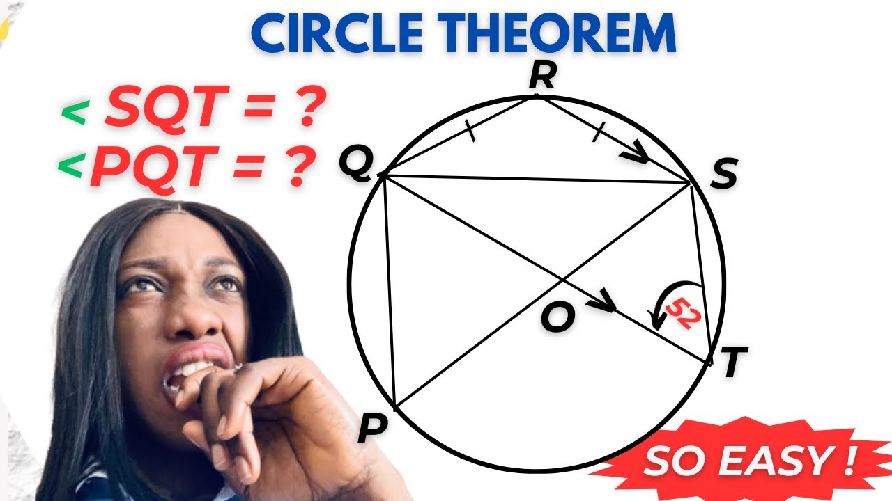Circle Theorems 9: Can you find the Missing Angle? #geometry