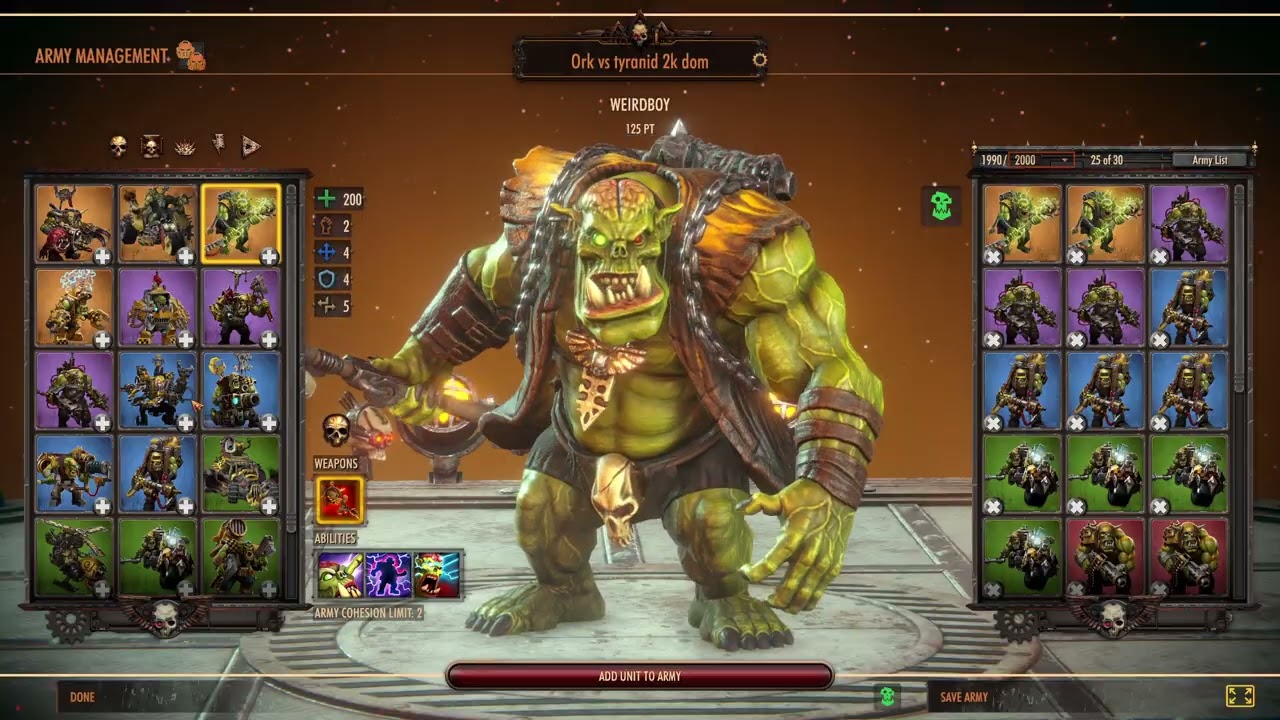 Руководство по сборке армии в Warhammer 40k Battlesector: Орки против Тирранидов