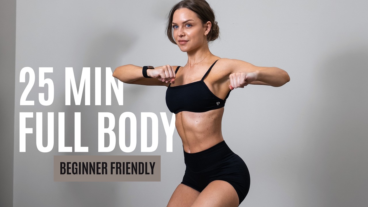 30 MIN FULL BODY HIIT for Beginners - No Jumping + No Equipment - Home Workout
