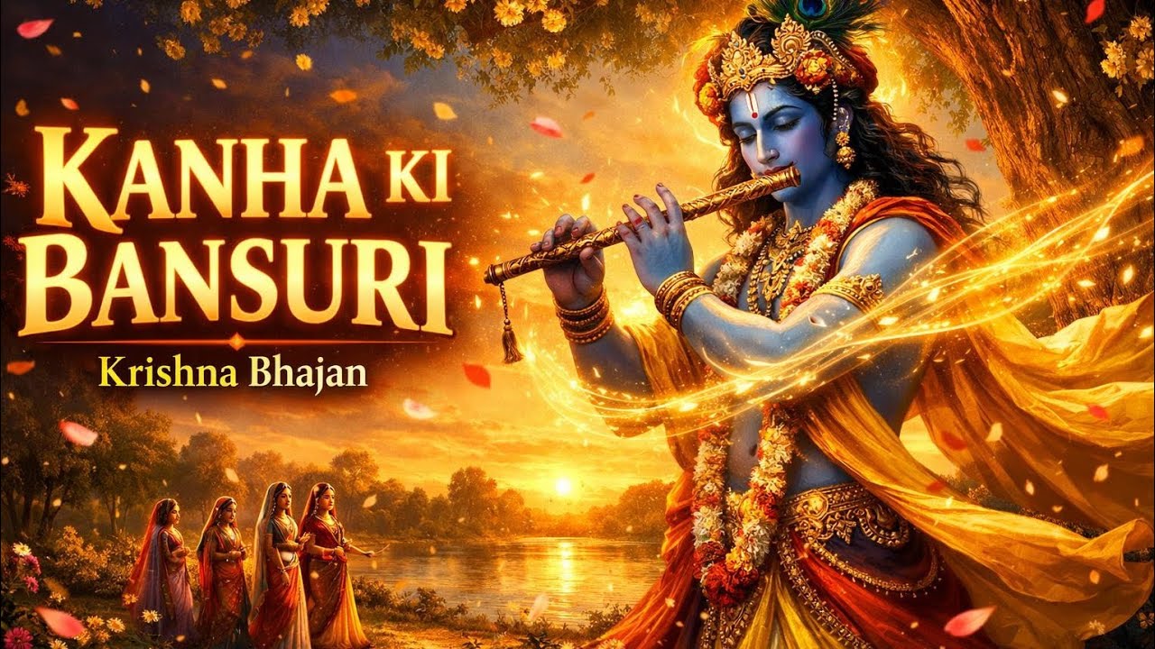 Kanha Ki Bansuri 🦚 | Soulful Krishna Bhajan 2026 | Murlidhun AI