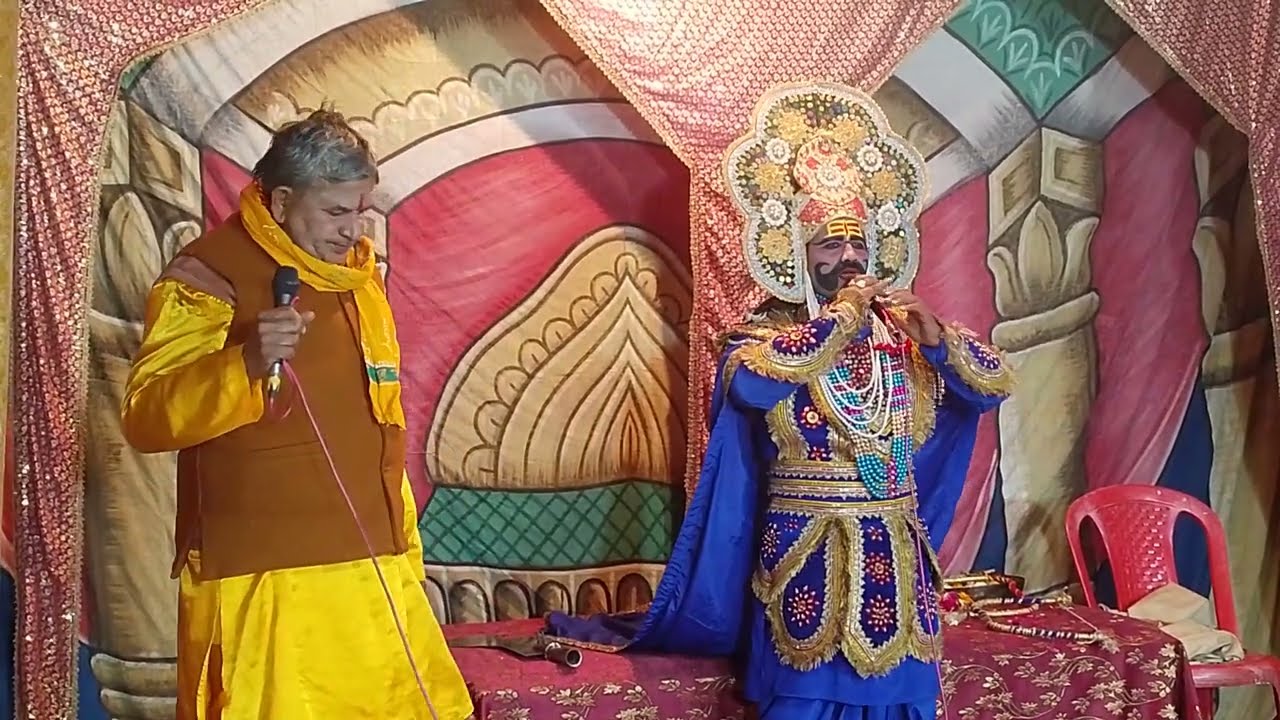 धीरेन्द्र शुक्ला (भार्गव जी)उजनेड़ी वाले रावण की भूमिका में शहूरपुर बांदा u.p.2026