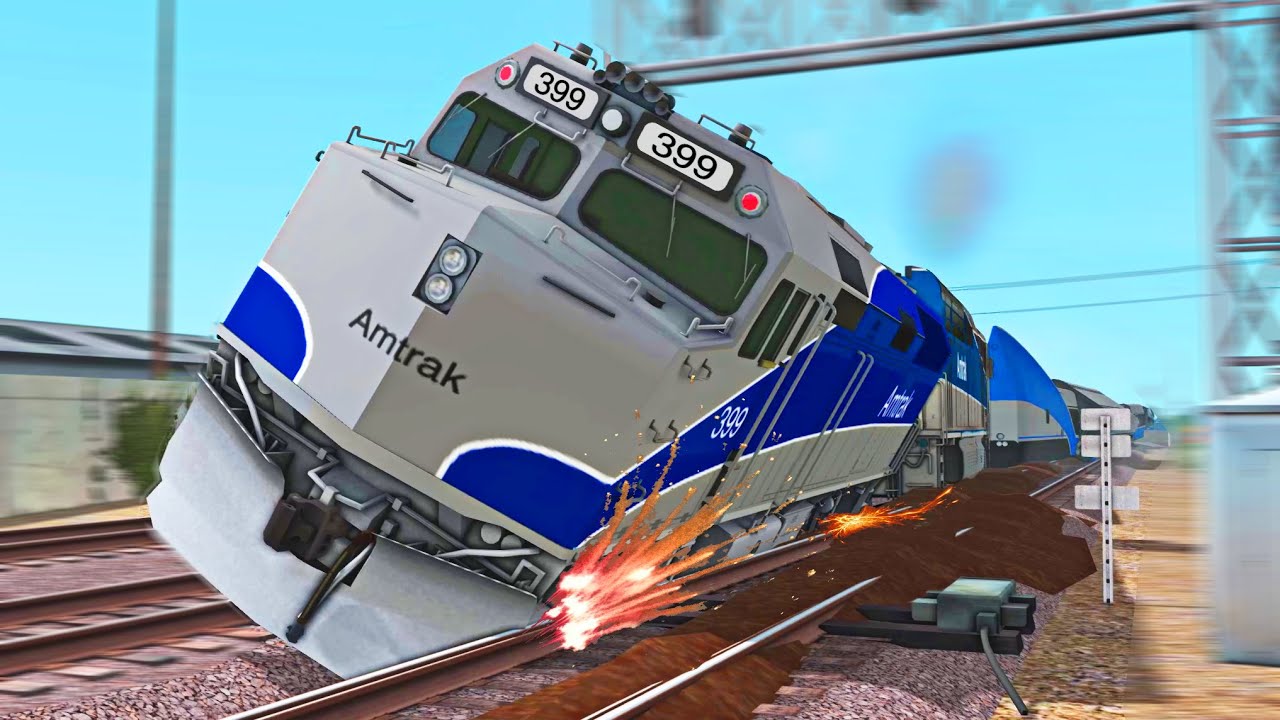 Amtrak Talgo Surfline Derailment!