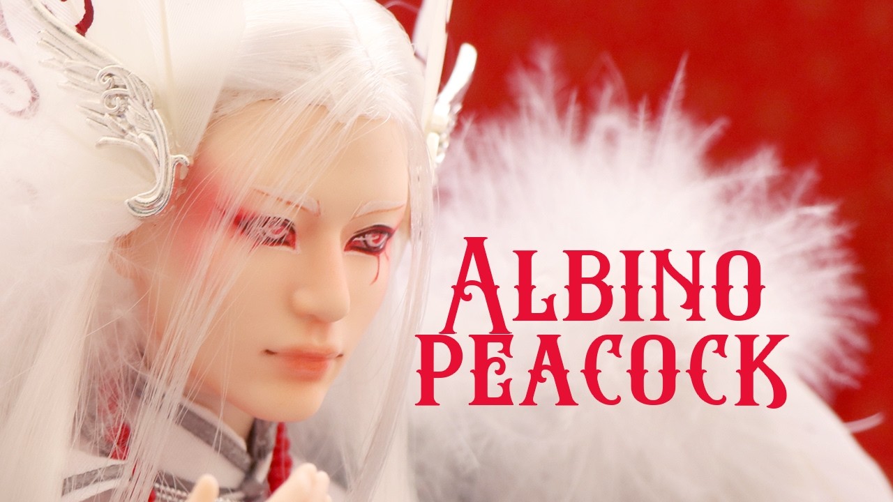 ALBINO PEACOCK 🤍 | BTS custom doll repaint | PIXIENATORY