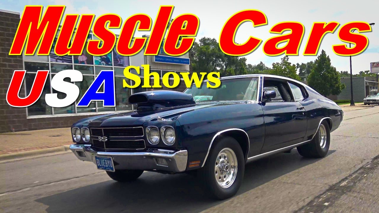 Muscle Cars USA car shows [American Muscle Car Nirvana] Americana classic car show v8 horsepower 4K