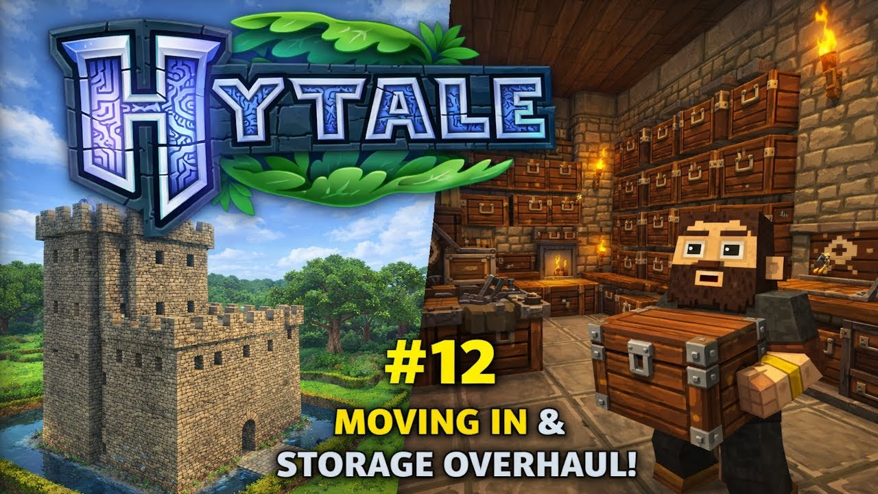 Hytale Journey #12 – Moving Into the Tower, Storage Overhaul & Salvager Workbench Testing | The genM