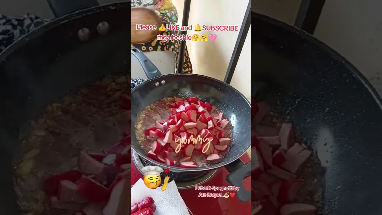 Delicious Spaghetti by Ate RaqueL🍝🩷 #cooking #fyp #trendingvideo #yummy #nocopyrightmusic 