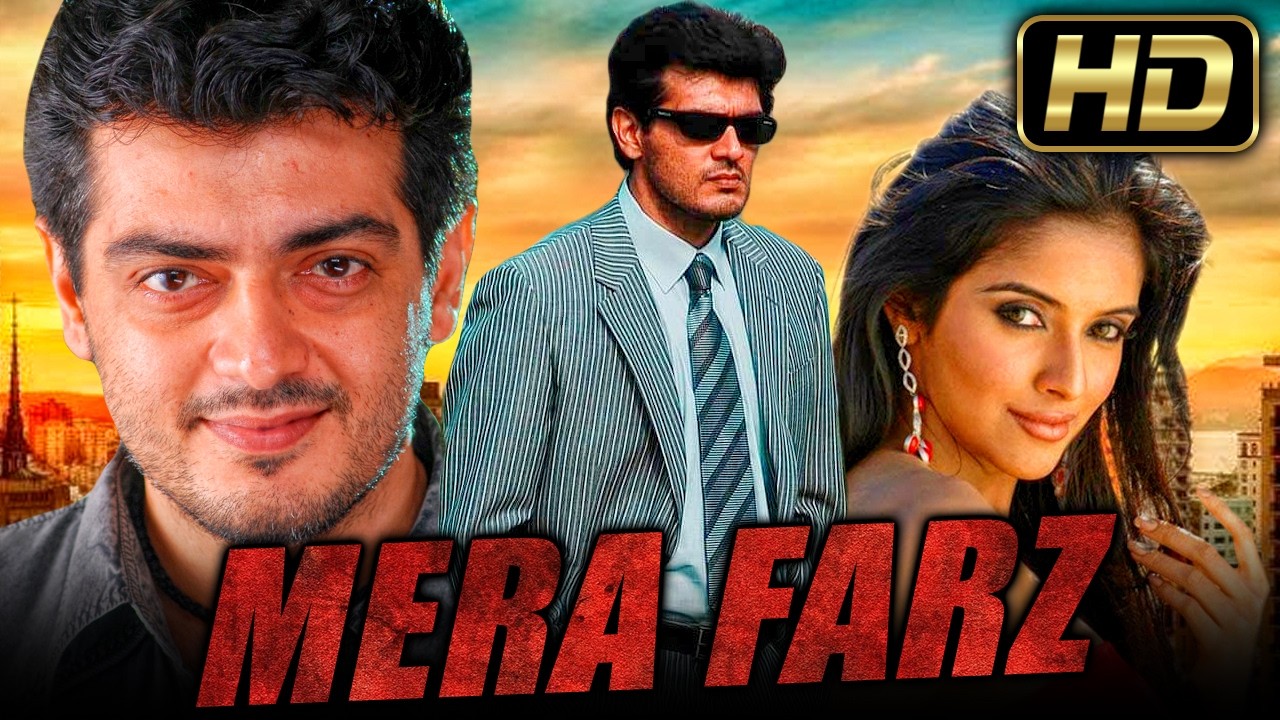 Mera Farz - मेरा फ़र्ज़ (Aalwar) Ajith Kumar Action Hindi Dubbed Movie | Asin