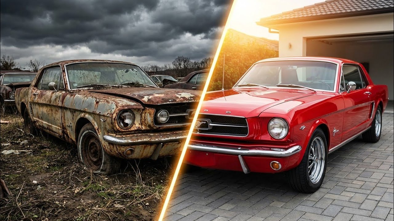 ASMR Car Restoration | Abandoned Classic Car Found in Junkyard &ndash; Full Rebuild (No Talking)