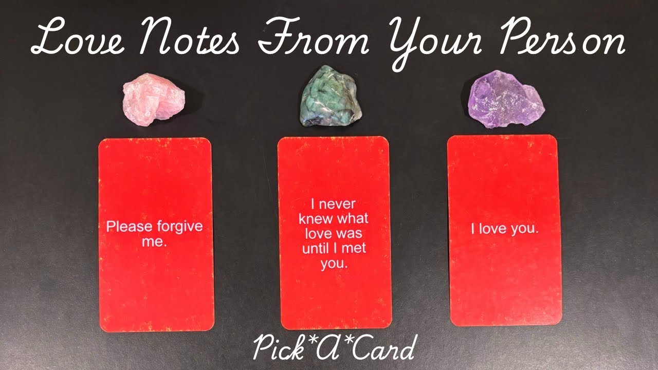 💕💗💟Love Notes From Your Person (MESSAGE CARDS ONLY)❤️Pick-A-Card Love Reading❤️