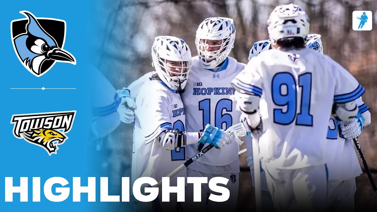 Johns Hopkins vs Towson | NCAA College Lacrosse | Highlights - February 10, 2026