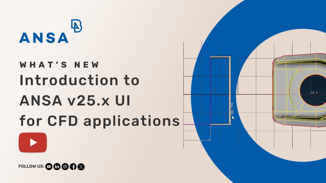 Introduction to ANSA v25.x User Interface for CFD applications