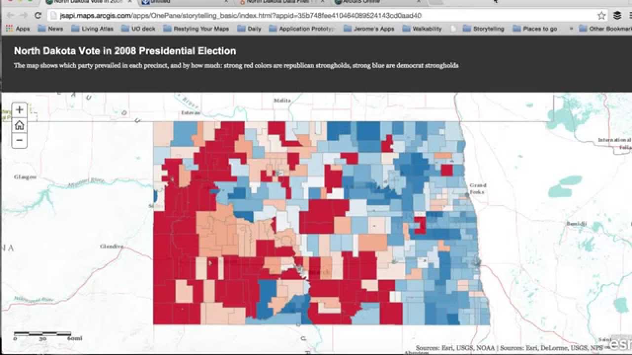 Smart mapping for election results