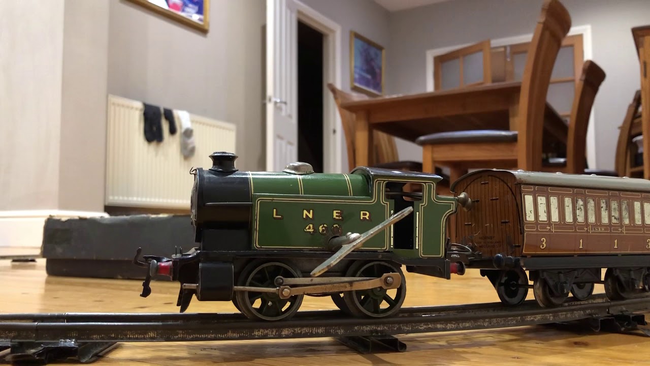 Hornby O gauge clockwork 1950s NO 101 trainset