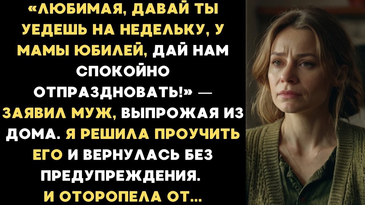 Муж вышвырнул меня из дома на время юбилея свекрови  Решив проучить его, я вернулась и оторопела