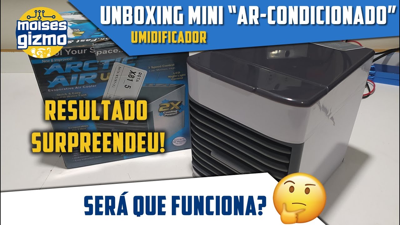 UNBOXING Mini AR-CONDICIONADO Portátil - Umidificador - Será que FUNCIONA? - Saga continua