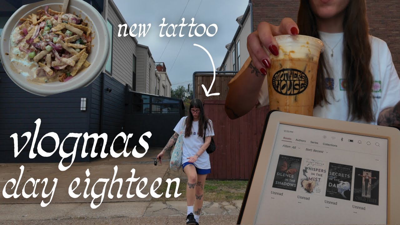 Vlogmas day eighteen: cozy morning at my grandparents, new tattoo, grocery haul