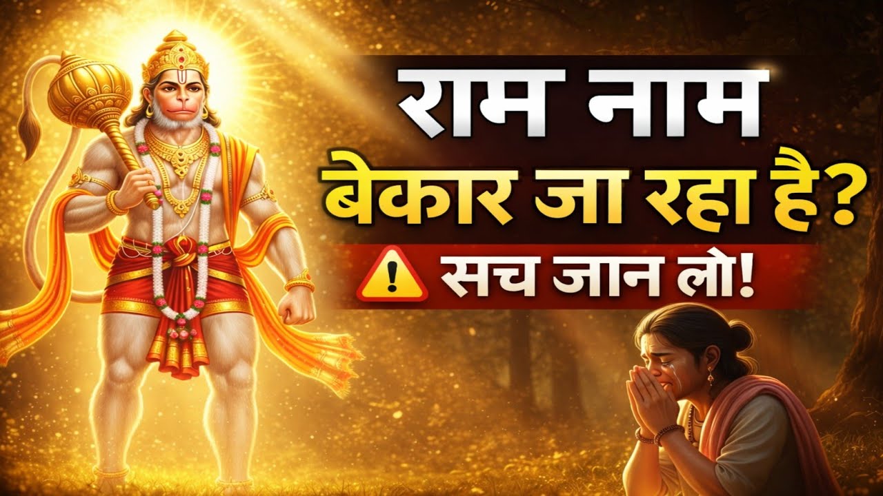 राम नाम लेते हो… फिर भी शांति क्यों नहीं मिलती? | हनुमान जी का गुप्त रहस्य 🙏
