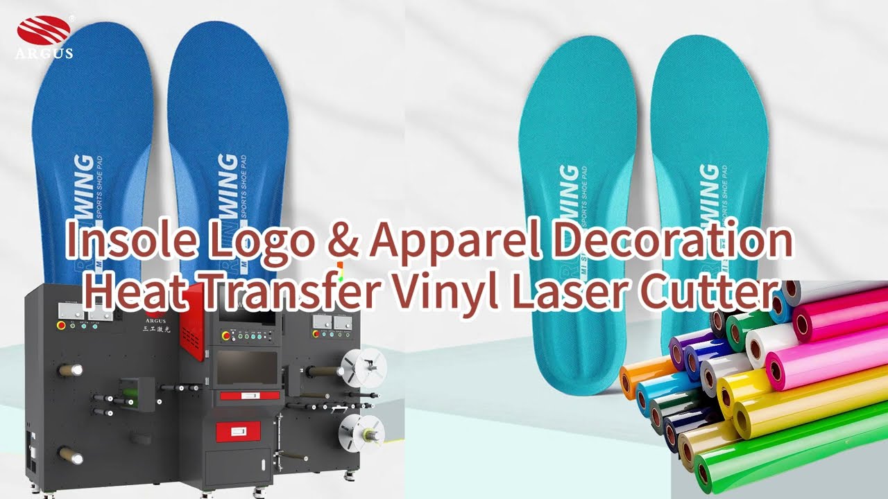 Heat Transfer Vinyl Laser Cutter for Custom Insole Logo & Apparel Designs! 