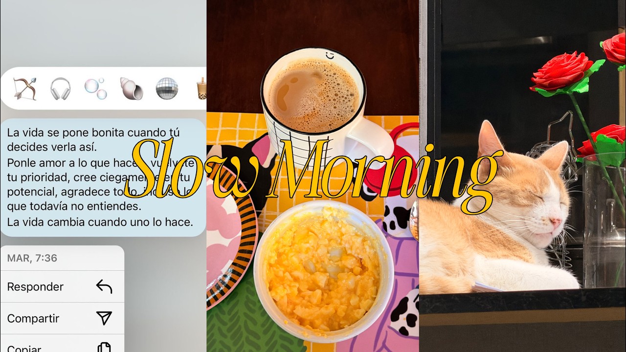 Una mañana tranquila en vacaciones 🌿  | calm & slow morning routine