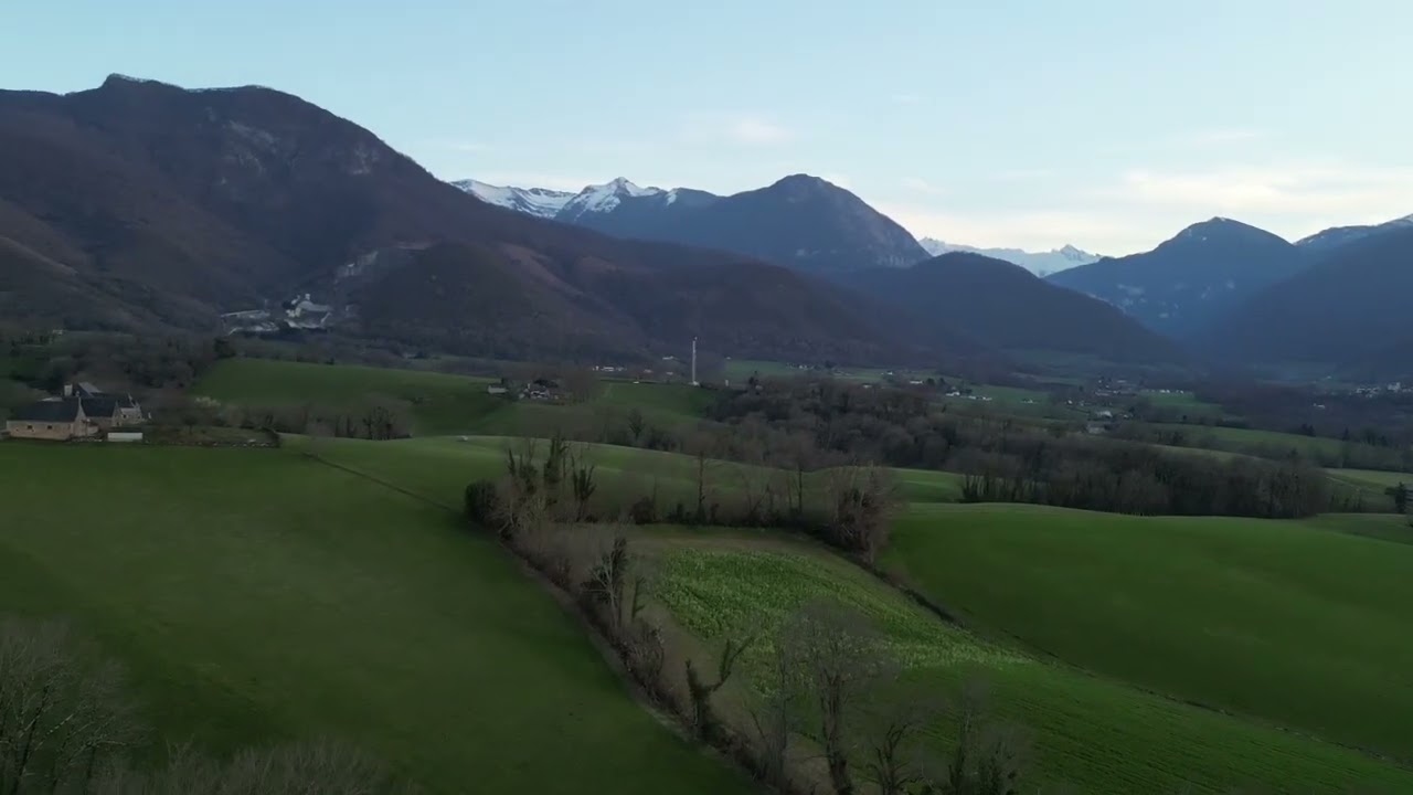 Le mini 3 pro le soir aux pieds des Pyrénées 