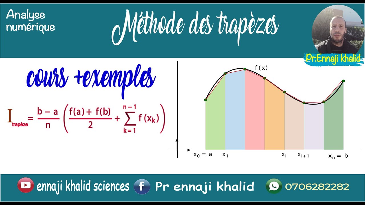 Méthode des trapèzes analyse numérique