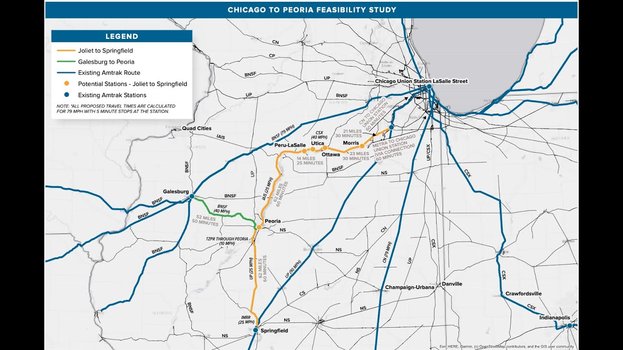 The Case for a Peoria Chicago Passenger Rail Corridor