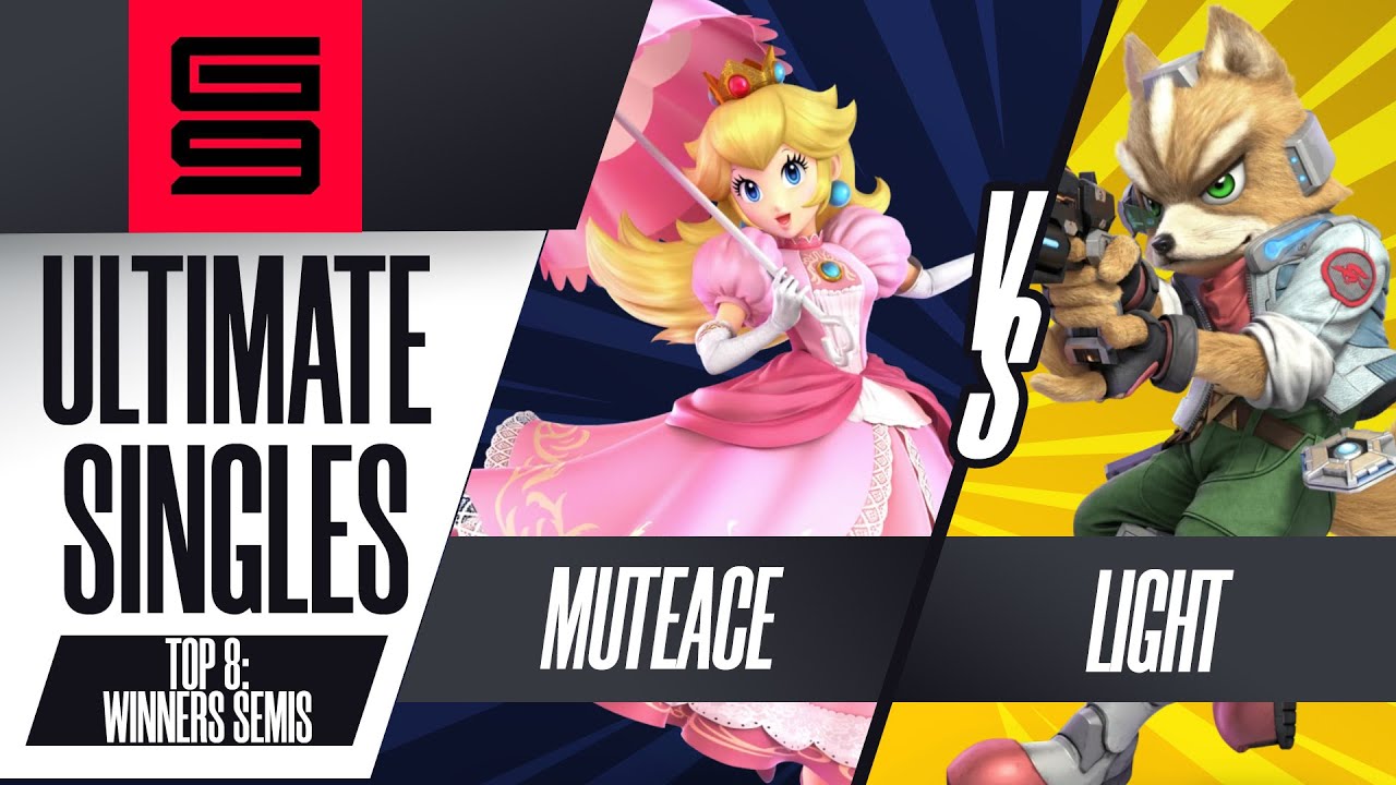 MuteAce vs Light - Ultimate Singles Top 8 Winners Semi-Final - Genesis 9 | Peach vs Fox