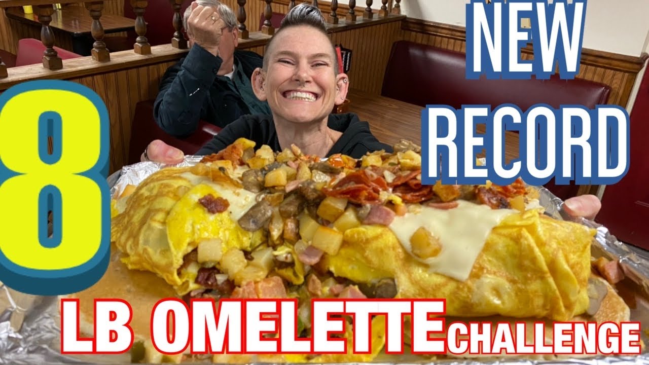 DANA’S DINER KITCHEN SINK OMELETTE CHALLENGE | NEW RECORD | WOMAN VS FOOD