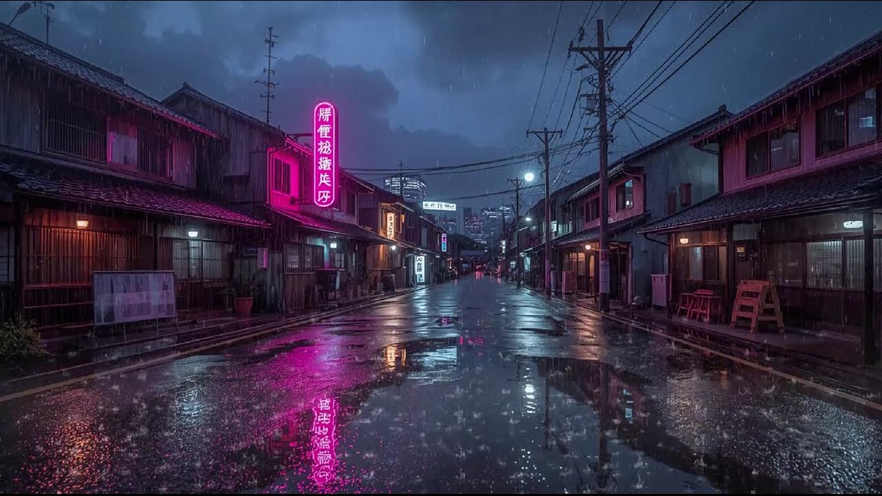 Rainy Night Lofi Mix 🌙 Calm Chillhop Beats to Relax, Study & Sleep #6