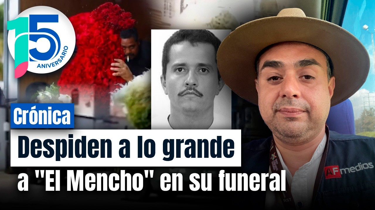 Crónica: Ataúd dorado, banda y flores en forma de gallo en sepelio de “El Mencho” en Zapopan