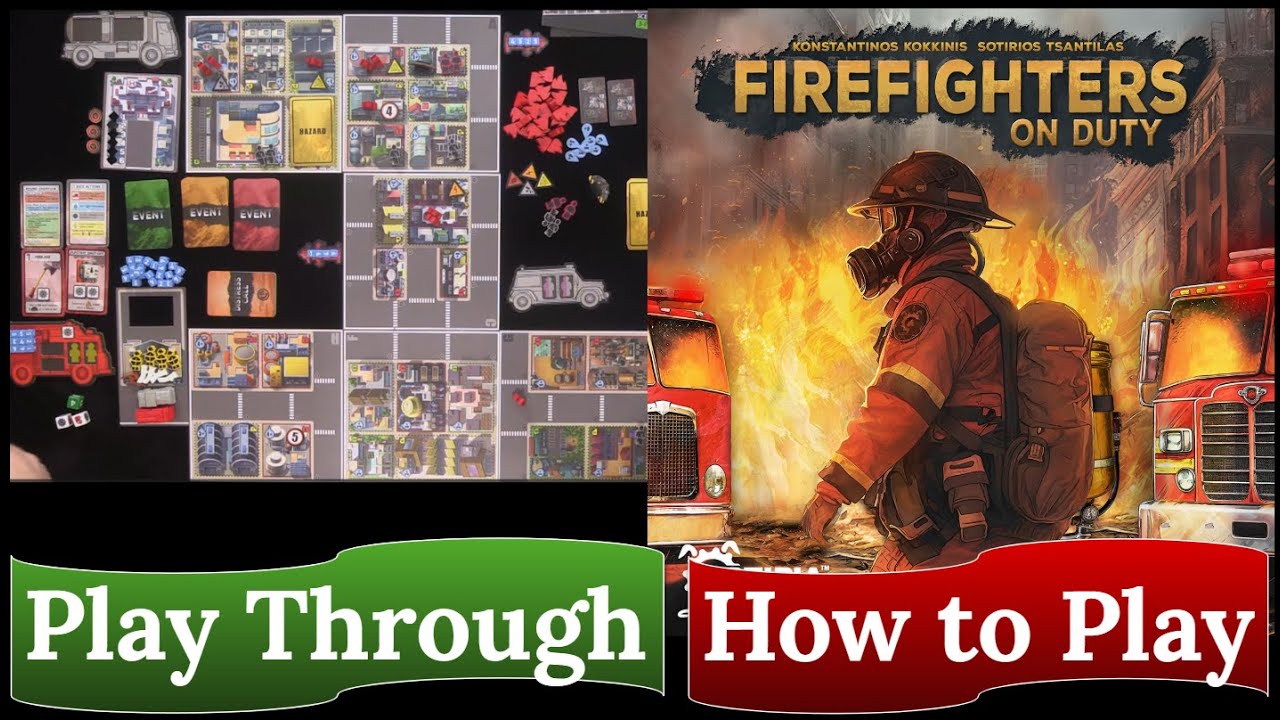 Firefighters on Duty (2-Player Scenario 1) How to Play & Play Through