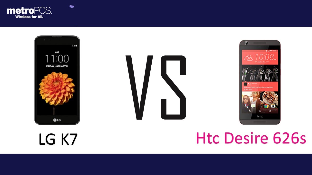 LG K7  vs HTC Desire 626s  for metroPCS