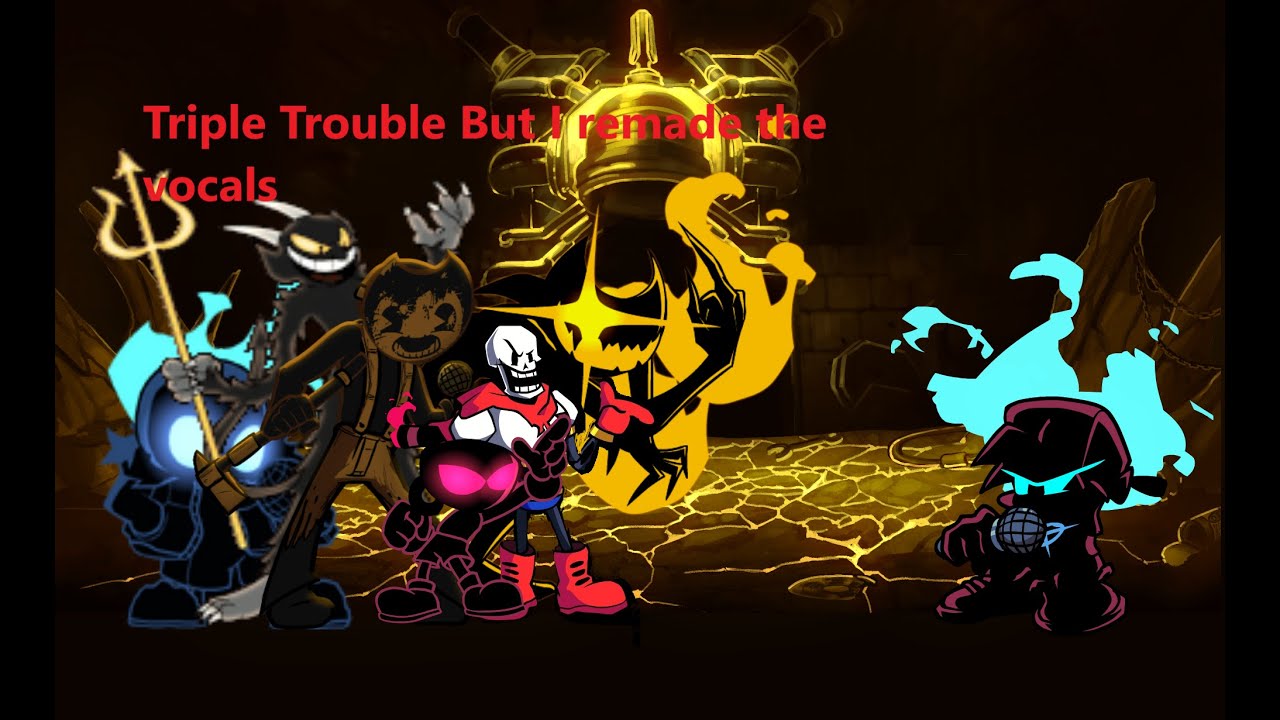 Triple Trouble But Its Indie Cross Characters| FT @Kitsu_melo | FNF cover