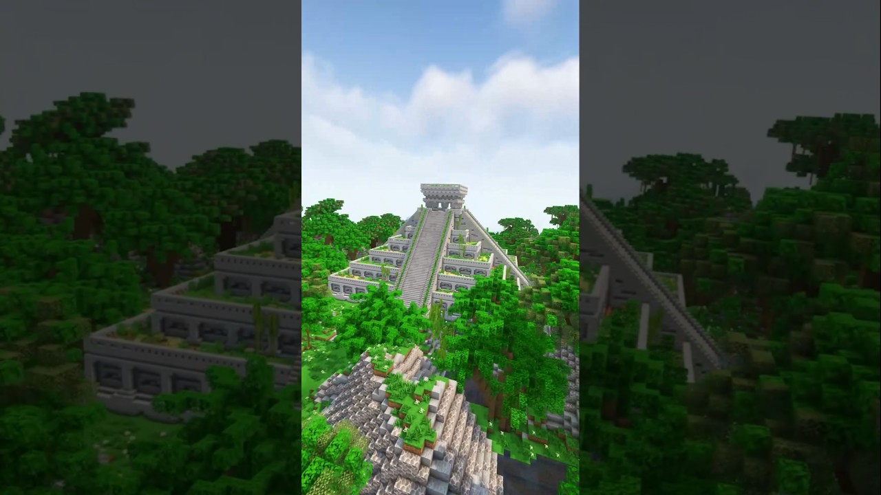 Minecraft: Maya Temple Build Timelapse #minecraft #shorts #minecraftbuilding