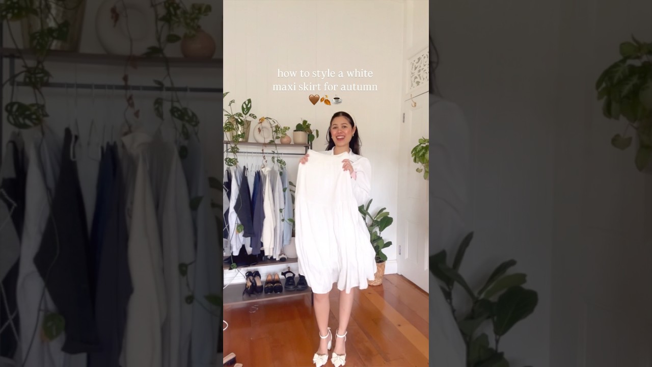 HOW TO STYLE A WHITE MAXI SKIRT FOR AUTUMN 🤎🍂